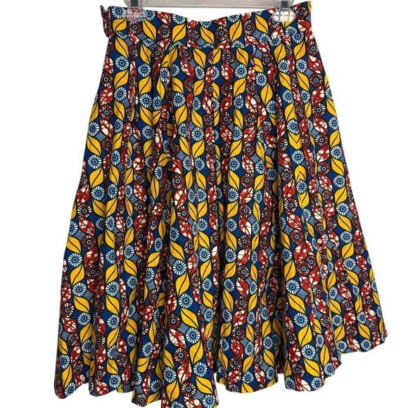 Francis + Benedict Colorful Midi Skirt Sz. S - Picture 3 of 5